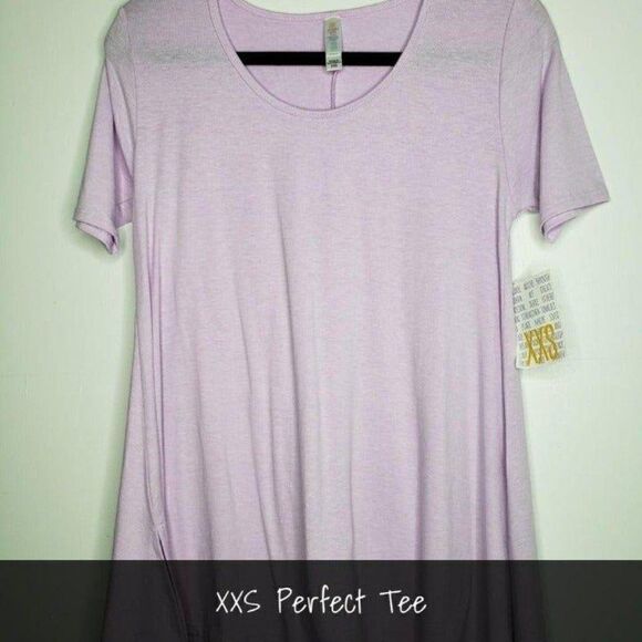 LuLaRoe Perfect T XXS Solid Lavender NEW - Picture 1 of 1